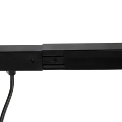 QAZQA Deckenstrahler|Aufbaustrahler*1-Phasen-Schienensystem schwarz mit 4 Strahlern und 1 Netzteil rund - Jeana