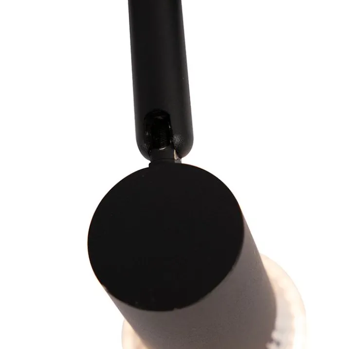 QAZQA Deckenstrahler|Aufbaustrahler*3-Phasiger Schienenstrahler schwarz GU10 50mm - 3-Phasig Jeany