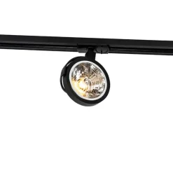 QAZQA Deckenstrahler|Aufbaustrahler*1-phasiger Schienenstrahler schwarz - Iconic Go