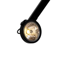 QAZQA Deckenstrahler|Aufbaustrahler*1-phasiger Schienenstrahler schwarz - Iconic Go