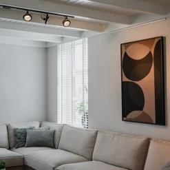 QAZQA Deckenstrahler|Aufbaustrahler*1-phasiger Schienenstrahler schwarz - Iconic Go