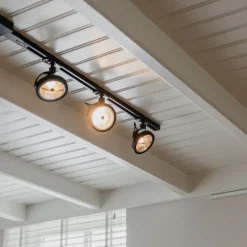 QAZQA Deckenstrahler|Aufbaustrahler*1-phasiger Schienenstrahler schwarz - Iconic Go