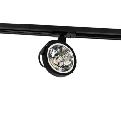 QAZQA Deckenstrahler|Aufbaustrahler*1-phasiger Schienenstrahler schwarz - Iconic Go