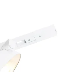 QAZQA Deckenstrahler|Aufbaustrahler*1-Phasiges Schienensystem mit 3 verstellbaren Strahlern weiß - Magnax