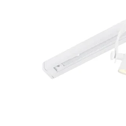 QAZQA Deckenstrahler|Aufbaustrahler*1-Phasiges Schienensystem mit 3 verstellbaren Strahlern weiß - Magnax