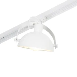 QAZQA Deckenstrahler|Aufbaustrahler*1-Phasiges Schienensystem mit 3 verstellbaren Strahlern weiß - Magnax