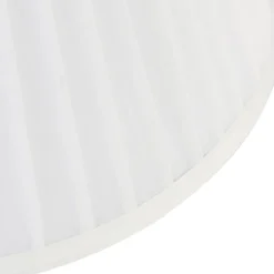 QAZQA Lampenschirme*Plissee-Lampenschirm Weiß Rund Abgeschrägt 35/21/20