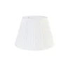 QAZQA Lampenschirme*Plissee-Lampenschirm Weiß Rund Abgeschrägt 45/27/30