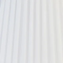 QAZQA Lampenschirme*Plissee-Lampenschirm Weiß Rund Abgeschrägt 45/27/30