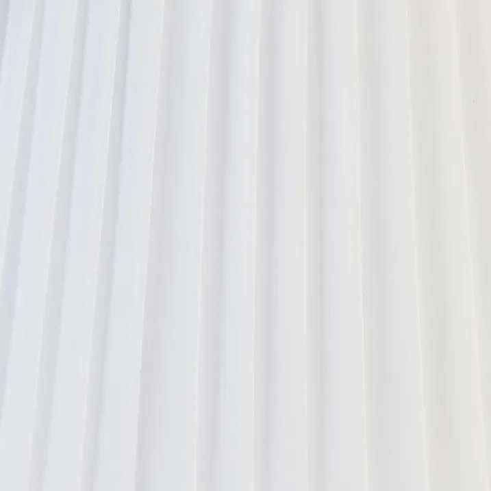 QAZQA Lampenschirme*Plissee-Lampenschirm Weiß Rund Abgeschrägt 45/27/30