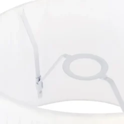 QAZQA Lampenschirme*Plissee-Lampenschirm Weiß Rund Abgeschrägt 45/27/30