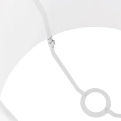 QAZQA Lampenschirme*Plissee-Lampenschirm Weiß Rund Abgeschrägt 45/27/30