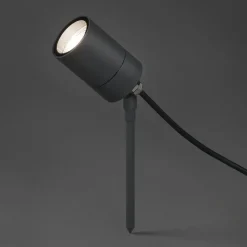 QAZQA Gartenbeleuchtung|Außenstrahler*Punktlicht anthrazit einstellbar IP44 - Solo