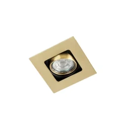 QAZQA Einbaustrahler|Wohnzimmerlampen*Quadratischer Einbaupunkt Gold / Messing drehbar und kippbar - Artemis