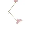 QAZQA Deckenleuchten|Wohnzimmerlampen*Retro Deckenleuchte rosa mit Bronze - Milou