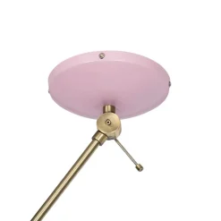 QAZQA Deckenleuchten|Wohnzimmerlampen*Retro Deckenleuchte rosa mit Bronze - Milou