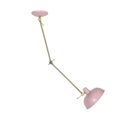 QAZQA Deckenleuchten|Wohnzimmerlampen*Retro Deckenleuchte rosa mit Bronze - Milou