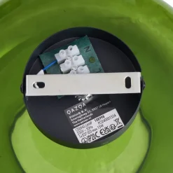 QAZQA Schlafzimmerlampen|Küchenlampen*Retro Deckenleuchte Schwarz mit Grünglas - Bizle