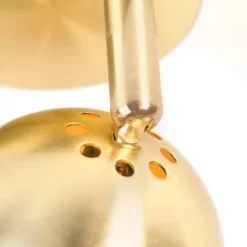 QAZQA Wandstrahler|Deckenstrahler*Retro Deckenstrahler Messing Rund - Gissi