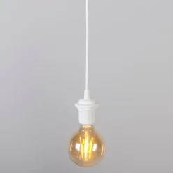 QAZQA Pendelleuchten|Wohnzimmerlampen*Retro Hängelampe Creme 45 cm - Plissee