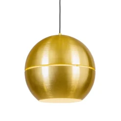 QAZQA Pendelleuchten|Wohnzimmerlampen*Retro Hängelampe Gold 40 cm - Slice