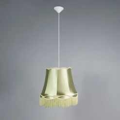 QAZQA Pendelleuchten|Wohnzimmerlampen*Retro Hängelampe grün 45 cm - Granny
