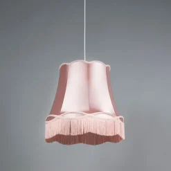 QAZQA Pendelleuchten|Wohnzimmerlampen*Retro Hängelampe pink 45 cm - Granny