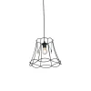 QAZQA Pendelleuchten|Wohnzimmerlampen*Retro Hängelampe schwarz 35 cm - Granny Frame