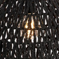 Kinder QAZQA Kinderzimmerlampen|Pendelleuchten*Retro Hängelampe schwarz 45 cm - Lina Drop