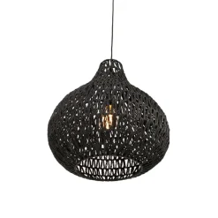 Kinder QAZQA Kinderzimmerlampen|Pendelleuchten*Retro Hängelampe schwarz 45 cm - Lina Drop