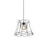 QAZQA Pendelleuchten|Wohnzimmerlampen*Retro Hängelampe schwarz 40 cm - Granny Frame