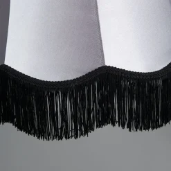 QAZQA Pendelleuchten|Wohnzimmerlampen*Retro Hängelampe schwarz mit grau 45 cm - Granny