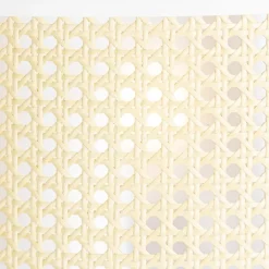 QAZQA Stehlampen|Wohnzimmerlampen*Retro Stehlampe weiß mit Rattan 40 cm - Akira