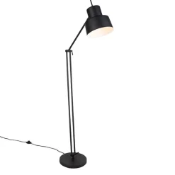 QAZQA Schlafzimmerlampen|Esszimmerlampen*Retro Stehleuchte schwarz verstellbar - Chappie