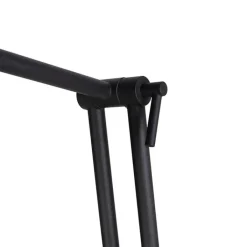 QAZQA Schlafzimmerlampen|Esszimmerlampen*Retro Stehleuchte schwarz verstellbar - Chappie