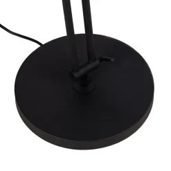 QAZQA Schlafzimmerlampen|Esszimmerlampen*Retro Stehleuchte schwarz verstellbar - Chappie