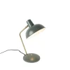 QAZQA Lampen Für Dein Homeoffice|Schlafzimmerlampen*Retro Tischlampe grün mit Bronze - Milou