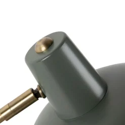 QAZQA Lampen Für Dein Homeoffice|Schlafzimmerlampen*Retro Tischlampe grün mit Bronze - Milou