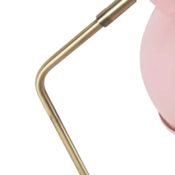 QAZQA Lampen Für Dein Homeoffice|Tischlampen*Retro Tischlampe pink mit Bronze - Milou