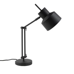 QAZQA Lampen Für Dein Homeoffice|Tischlampen*Retro Tischlampe schwarz - Chappie