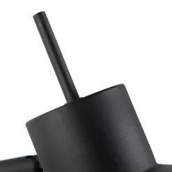 QAZQA Lampen Für Dein Homeoffice|Tischlampen*Retro Tischlampe schwarz - Chappie