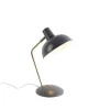 QAZQA Lampen Für Dein Homeoffice|Tischlampen*Retro Tischlampe taupe mit Bronze - Milou