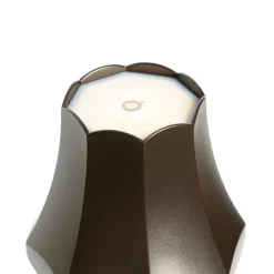 QAZQA Gartenbeleuchtung|Led-Außenleuchten*Retro Tischleuchte Dunkelbronze Wiederaufladbar IP44 - Granny