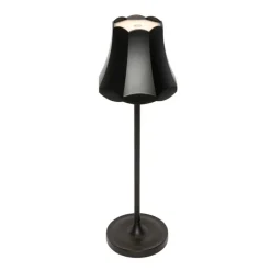 QAZQA Gartenbeleuchtung|Led-Außenleuchten*Retro Tischleuchte Schwarz wiederaufladbar IP44 - Granny