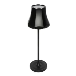 QAZQA Gartenbeleuchtung|Led-Außenleuchten*Retro Tischleuchte Schwarz wiederaufladbar IP44 - Granny