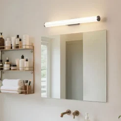 QAZQA Badezimmerlampen|Led-Wandleuchten*Retro Wandleuchte Bronze 80,4 cm inkl. LED IP44 - Coco