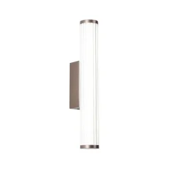 QAZQA Badezimmerlampen|Led-Wandleuchten*Retro Wandleuchte Bronze 40cm inkl. LED IP44 - Coco