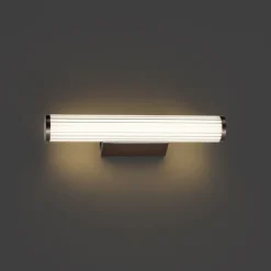 QAZQA Badezimmerlampen|Led-Wandleuchten*Retro Wandleuchte Bronze 40cm inkl. LED IP44 - Coco