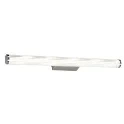 QAZQA Badezimmerlampen|Led-Wandleuchten*Retro Wandleuchte Gunmetal 80,4 cm inkl. LED IP44 - Coco