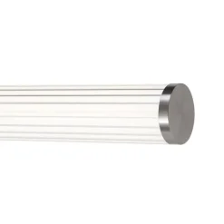 QAZQA Badezimmerlampen|Led-Wandleuchten*Retro Wandleuchte Gunmetal 80,4 cm inkl. LED IP44 - Coco